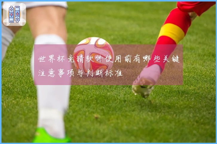 世界杯竞猜软件使用前有哪些关键注意事项与判断标准
